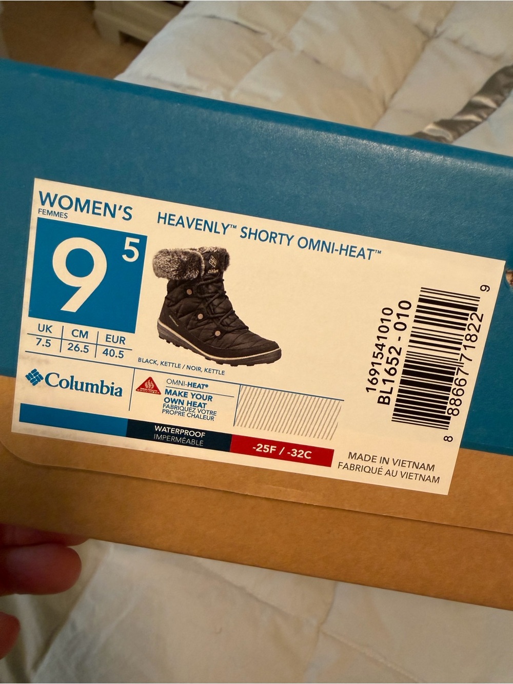 Columbia Heavenly Heat Waterproof ankle Boots Size 9.5 Women’s